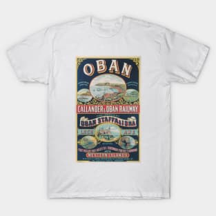 Callander & Oban - Vintage Railway Travel Poster - 1901 T-Shirt